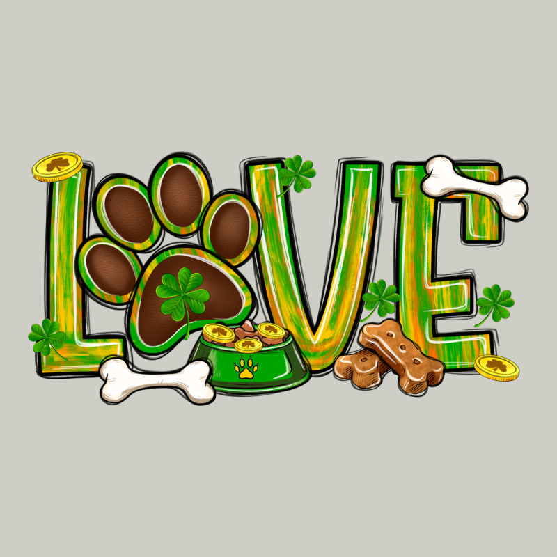 St. Patrick's Day Love Dog Paw Heavyweight Hoodie by BundleAndBundleShop | Teevron