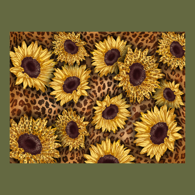 Sunflower Leopard Background 3200x2400 Long Sleeve Tee by AdoDesignShop | Teevron
