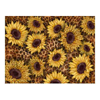 sunflower leopard background 3200x2400 | Teevron