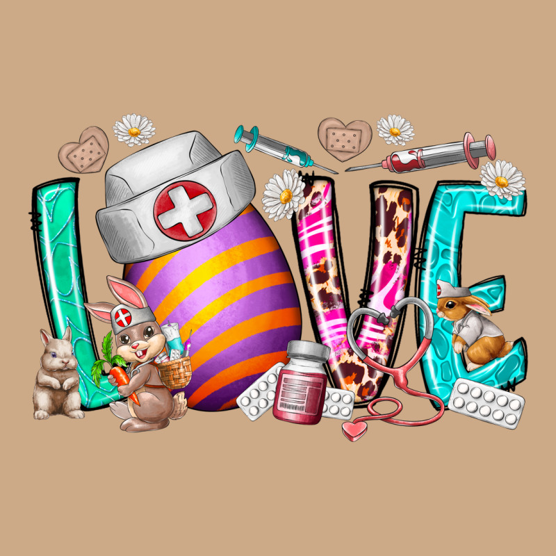 Love Easter Day Nurse Vintage Hoodie by RacoonDesign | Teevron