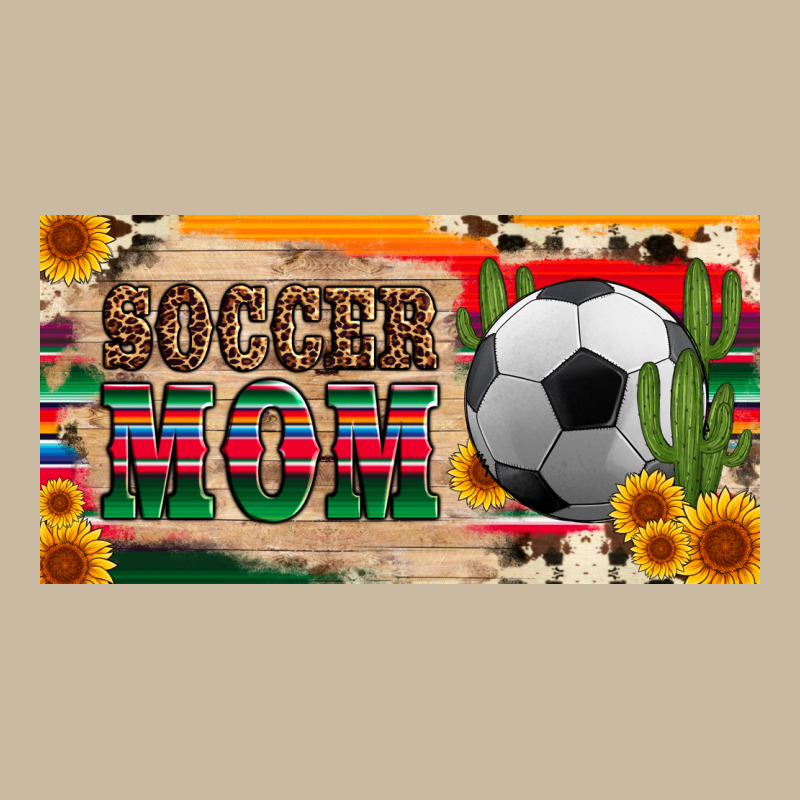 Soccer Mom With Ball And Sunflower Cactus Serape Licanse Plate Long Sleeve Tee by Artiststas | Teevron
