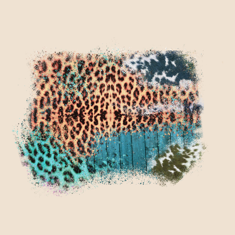 Leopard Wood Cowhide Pattern Mixed Western Frame Urban Heavy Tee by Bettercallsaul | Teevron