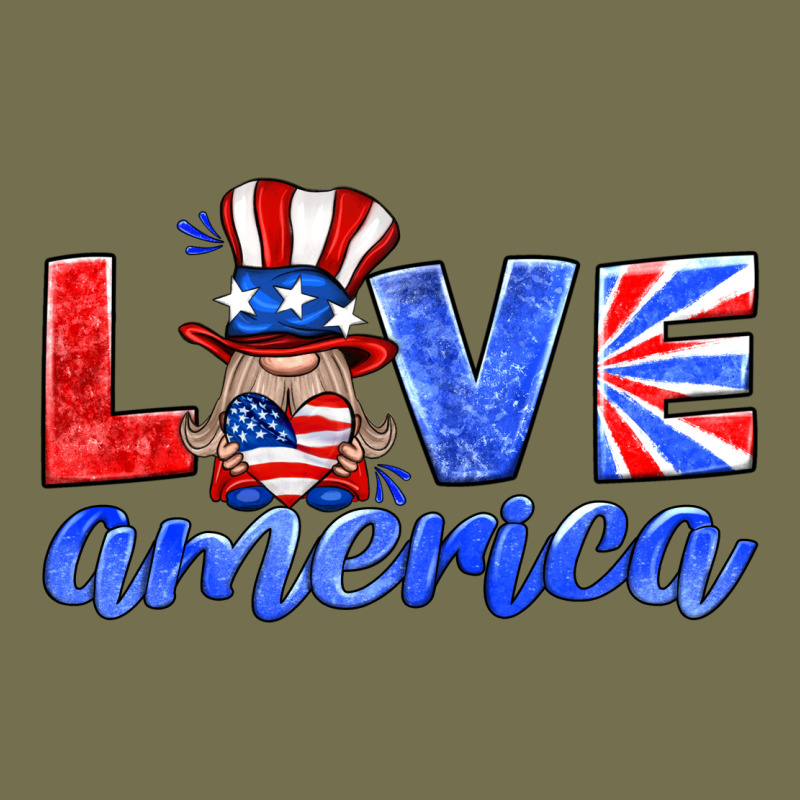 Love America Gnome Vintage Hoodie by HRA Design Shop | Teevron