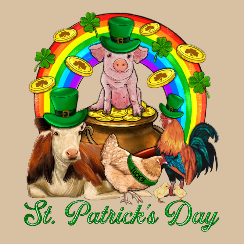 St. Patrick's Day Farm Animal Png Heavyweight Hoodie by BundleAndBundleShop | Teevron