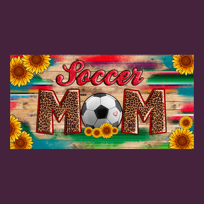 Soccer Mom With Ball And Sunflower And Serape Licanse Plate Long Sleeve Tee by Artiststas | Teevron