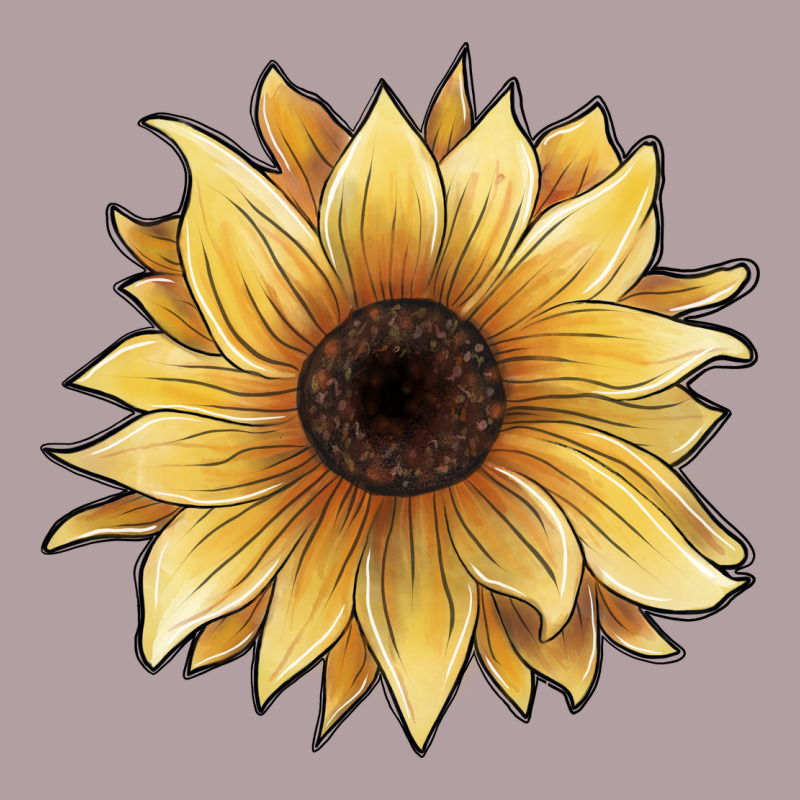 Watercolor Sunflower Vintage Hoodie by JahusDesignShop | Teevron