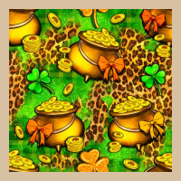 St. Patrick's Pot Of Gold Seamless Pattern Heavyweight Hoodie | Teevron