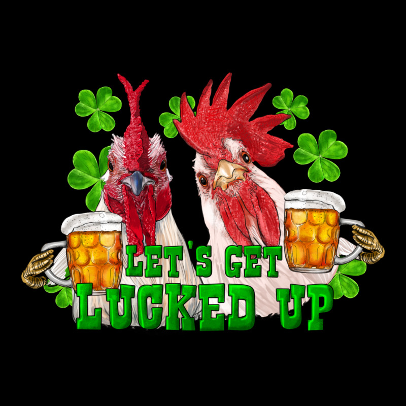 St. Patricks Day Roosters Lets Get Lucked Up Heavy Core Tee by RanaPortraitStore | Teevron