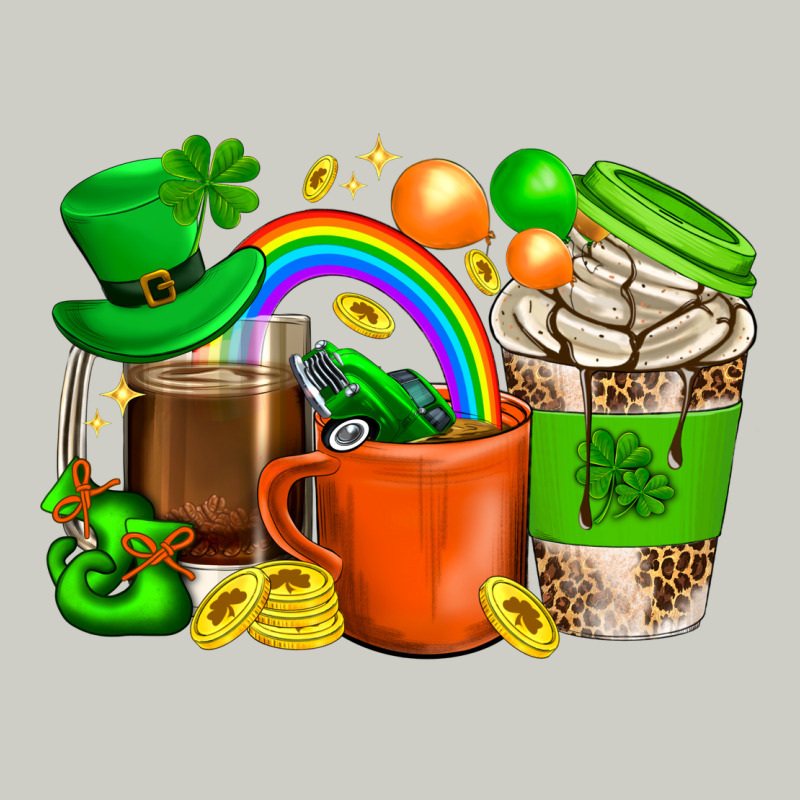 St. Patricks Day Coffee Cups Heavyweight Hoodie by BundleAndBundleShop | Teevron