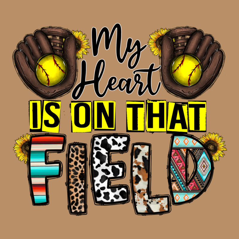 My Heart Is On That Field Vintage Hoodie by CowhideDigitalArt | Teevron