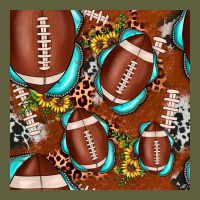 Football Leopard Gemstone Sunflower Seamless Pattern Vintage Tee | Teevron