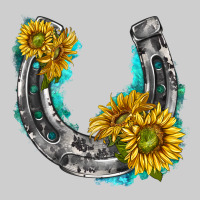 Horseshoe Cowhide And Sunflowers Premium Tee | Teevron