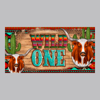 Texas Longhorn Wild One Cactus Licanse Plate Long Sleeve Tee | Teevron