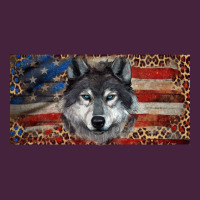 Wolf With American Flag And Leopard Premium Tee | Teevron