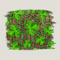St Patricks Day Shamrock And Leopard Distressed Ba Heavy Core Tee | Teevron