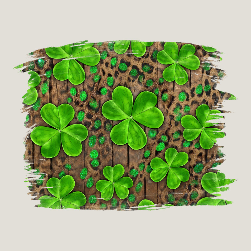 St Patricks Day Shamrock And Leopard Distressed Ba Heavy Core Tee by RanaPortraitStore | Teevron