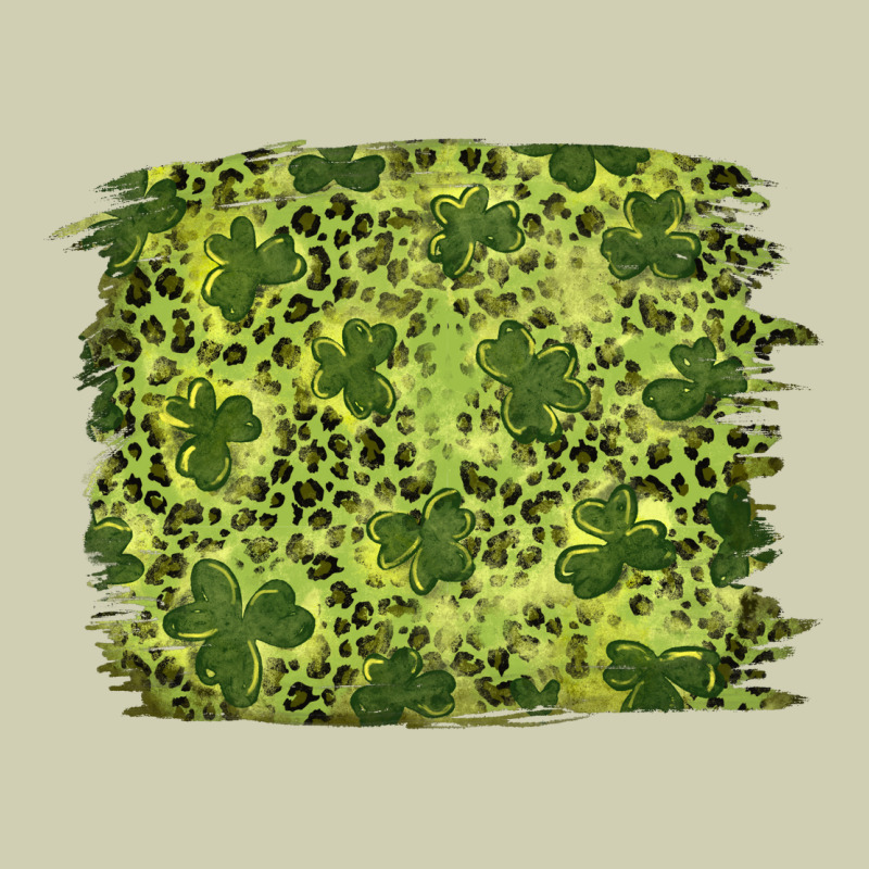 St Patricks Day Shamrock Leopard Background Heavy Core Tee by RanaPortraitStore | Teevron