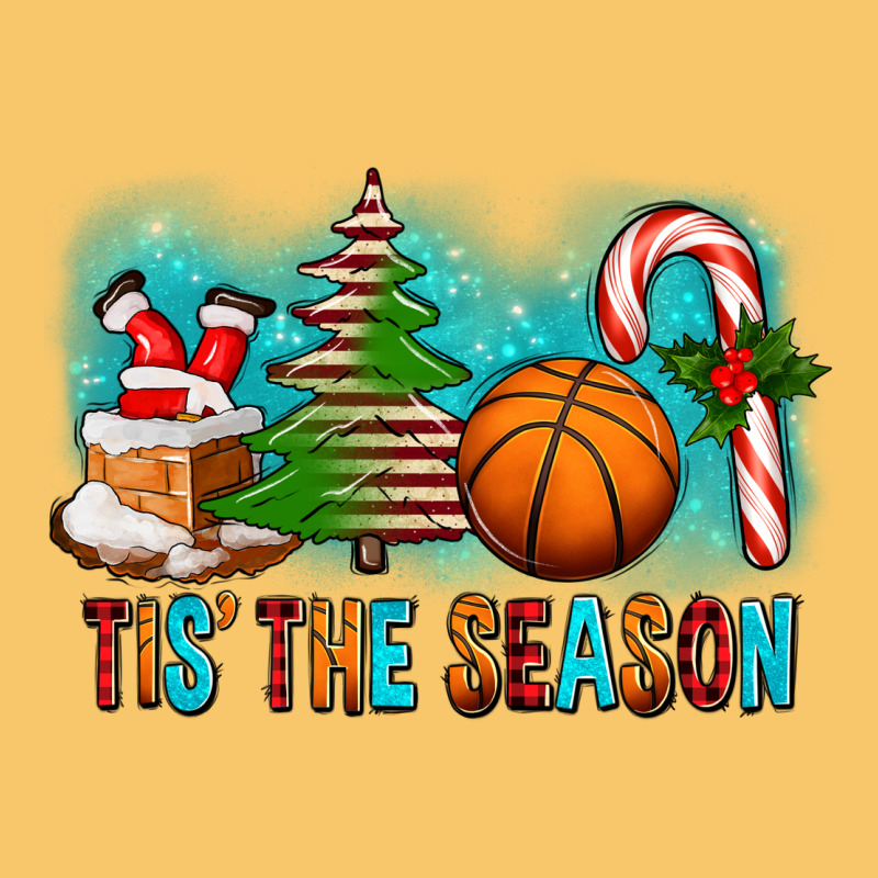 Tis The Season Christmas With Basketball And Candy Cane Vintage Hoodie by FaDigitalArtStudio | Teevron