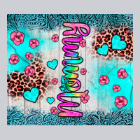 Mommy Leopard Turquoise Heavyweight Sweatshirt | Teevron