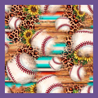 Baseball Leopard Sunflower Seamless Pattern Vintage Tee | Teevron