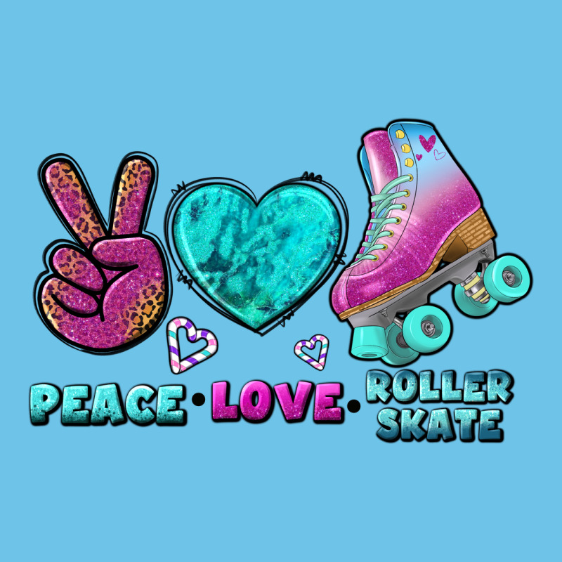Peace Love Roller Skate Premium Sweatshirt by BundleAndBundleShop | Teevron
