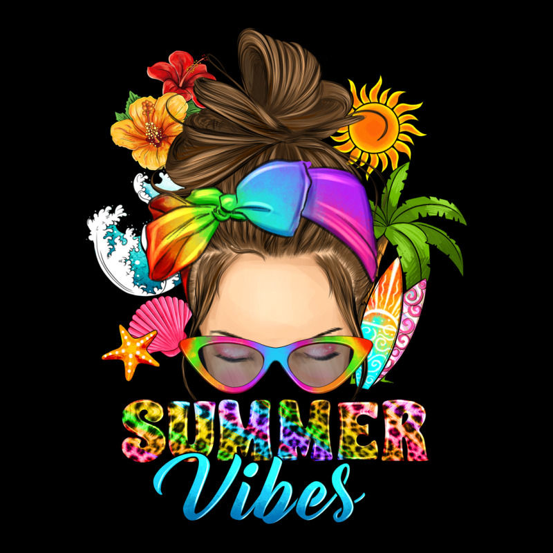 Messy Bun Summer Vibes Heavy Core Tee by RanaPortraitStore | Teevron