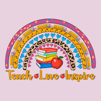 Back To School Rainbow Teach Love Inspire Ladies Tee | Teevron