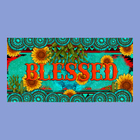 Blessed Turquoise Gemstone Cactus And Sunflower Licanse Plate Long Sleeve Tee | Teevron