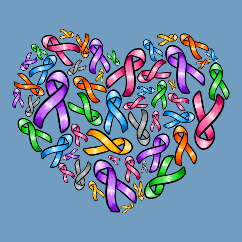 Cancer Ribbon Heart Urban Heavy Tee by AdoDesignShop | Teevron