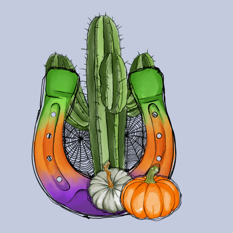 Horseshoe Halloween Cactus Long Sleeve Tee by AdoDesignShop | Teevron