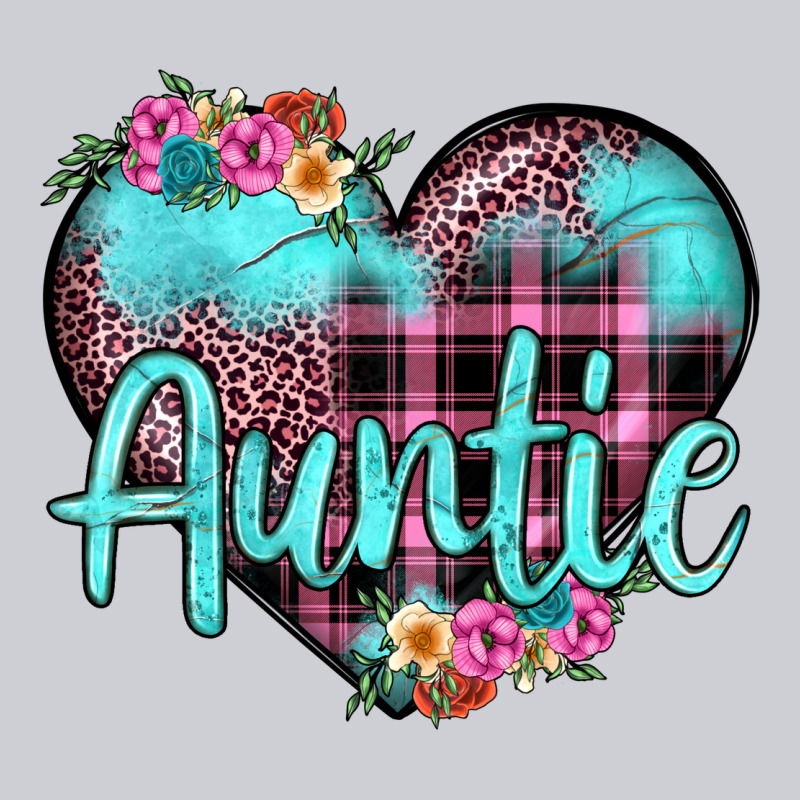 Auntie Leopard Turquoise Heart Heavyweight Sweatshirt by JahusDesignShop | Teevron