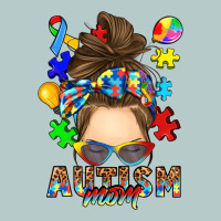 Messy Bun Autism Mom Heavy Core Tee | Teevron