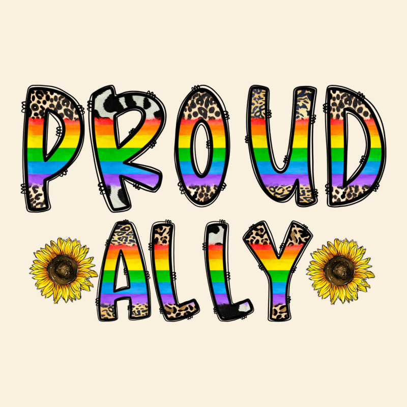 Proud Ally Vintage Hoodie by CowhideDigitalArt | Teevron