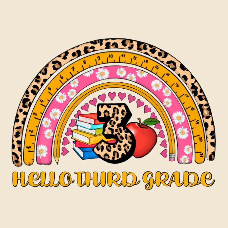Back To School Rainbow Hello Third Grade Ladies Tee by AdoDesignShop | Teevron