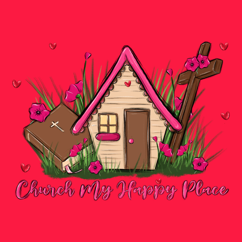Church Is My Happy Place Zipper Hoodie by MaliasSmallBusiness | Teevron