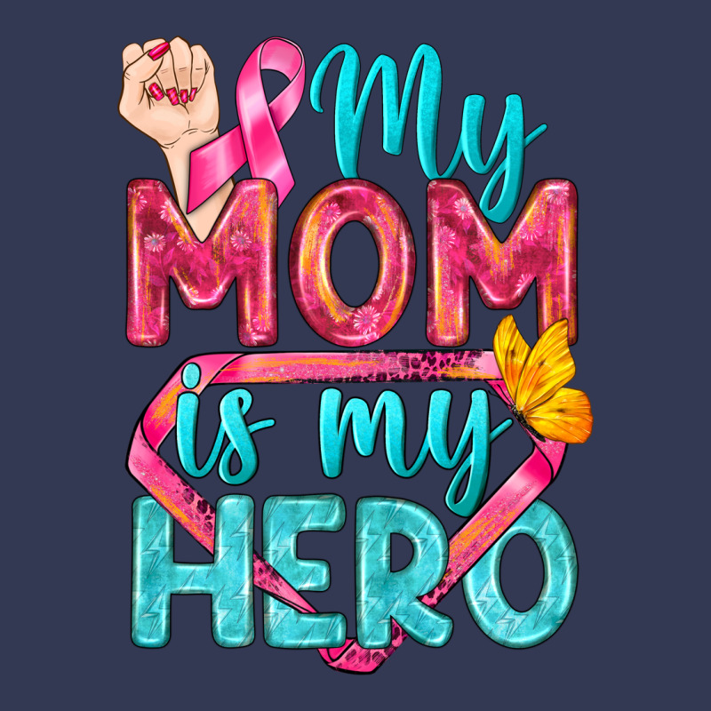 My Mom Is My Hero Breast Cancer Heavyweight Hoodie by BundleAndBundleShop | Teevron