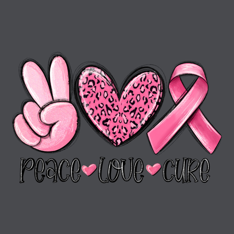 Peace Love Cure Breast Cancer Zipper Hoodie by MaliasSmallBusiness | Teevron