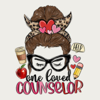 Messy Bun One Loved Counselor Zipper Hoodie | Teevron