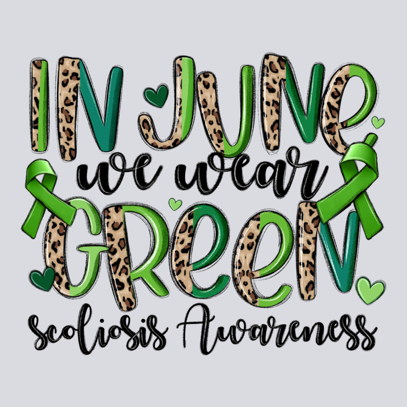 In June We Wear Green Scoliosis Awareness Zipper Hoodie by MaliasSmallBusiness | Teevron