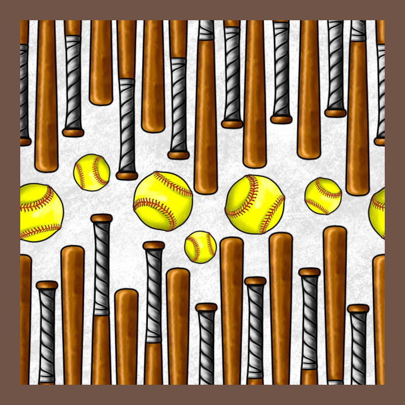 Softball Bat Seamless Pattern Premium Sweatshirt by BundleAndBundleShop | Teevron