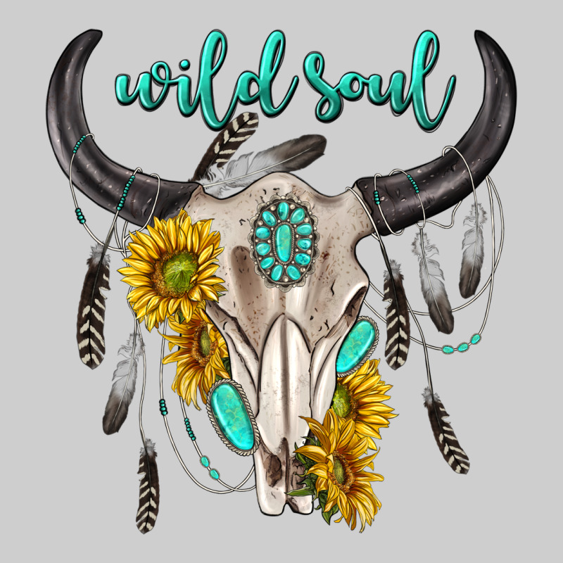 Wild Soul Boho Bull Skull Premium Tee by texasbilliewilder | Teevron