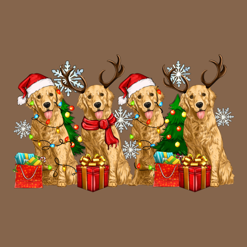 Golden Dogs With Christmas Premium Tee by Zillion Design Studio | Teevron