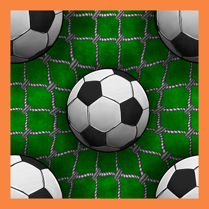 Soccer Ball With Goal Nets Seamless Pattern Premium Sweatshirt by BundleAndBundleShop | Teevron