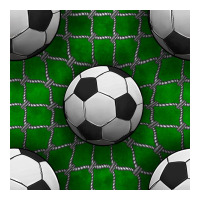 soccer ball with goal nets seamless pattern | Teevron