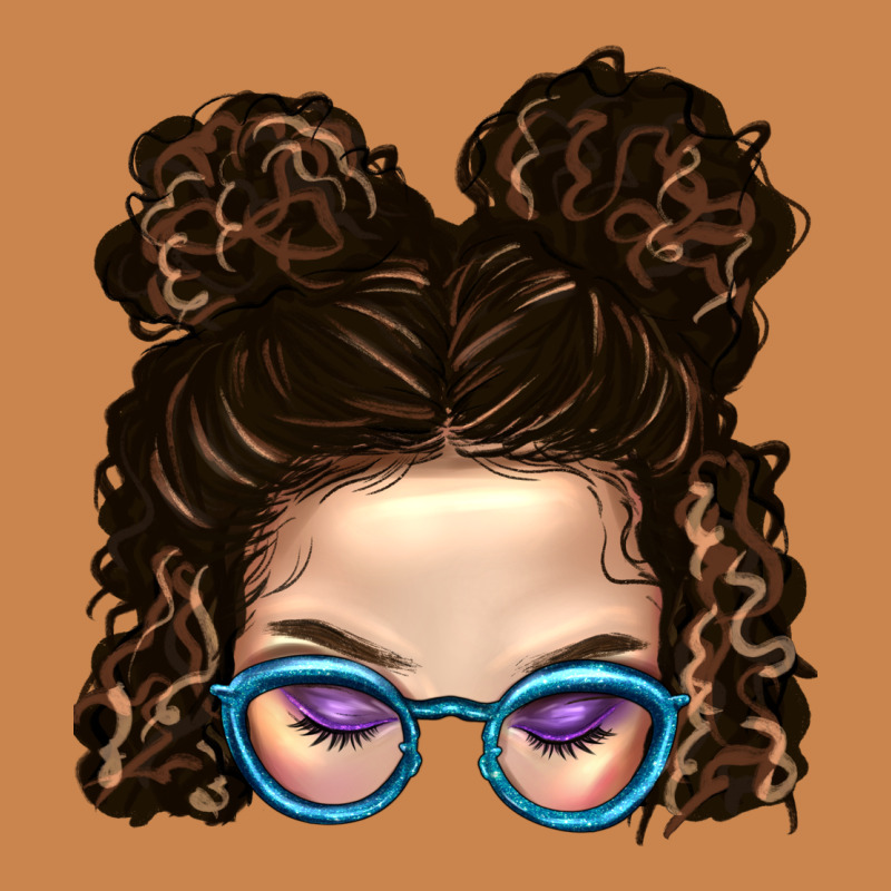 Messy Bun Mom And Glitter Glasses Heavyweight Hoodie by BundleAndBundleShop | Teevron