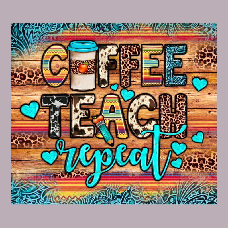 Coffee Teach Repeat Vintage Tee by JahusDesignShop | Teevron