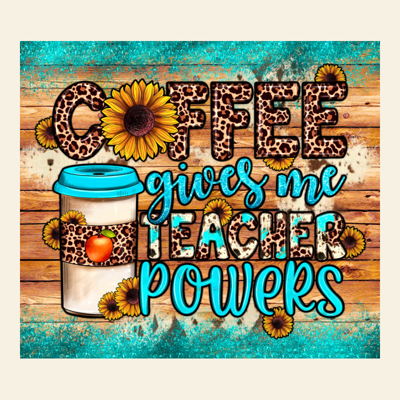 Coffee Gives Me Teacher Powers Vintage Tee by JahusDesignShop | Teevron