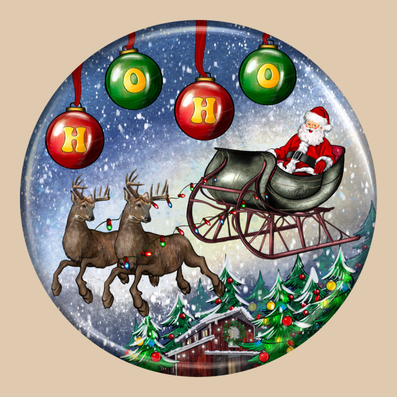 Santa Claus With Deer Christmas Ornament Heavyweight Sweatshirt by BundleAndBundleShop | Teevron