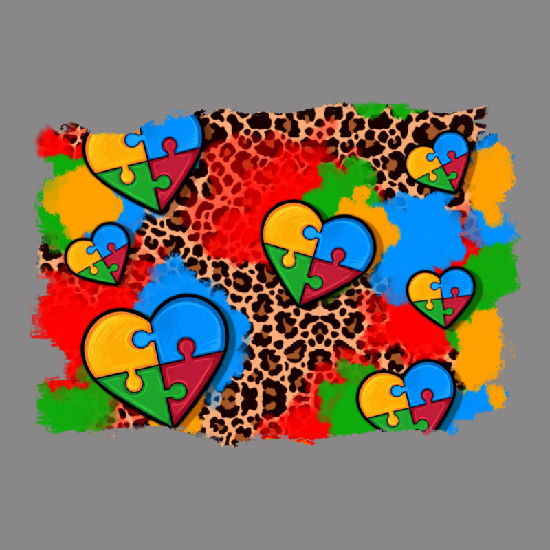 Autism Heart Background Vintage Tee by AdoDesignShop | Teevron