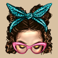 Messy Bun Mom With Leopard Bandana Heavyweight Hoodie | Teevron